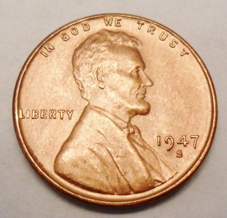 1947 S Lincoln Wheat Cent / Penny AVE CIRCULATED **FREE SHIPPING** 1947 S Lincoln Wheat Cent / Penny AVE CIRCULATED **FREE SHIPPING**