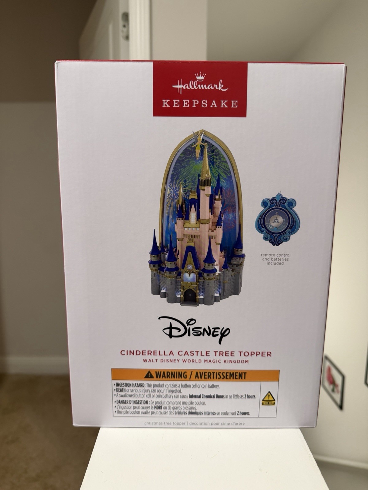 2026 Hallmark Walt Disney World Cinderella Castle Tree Topper - RARE/IN HAND