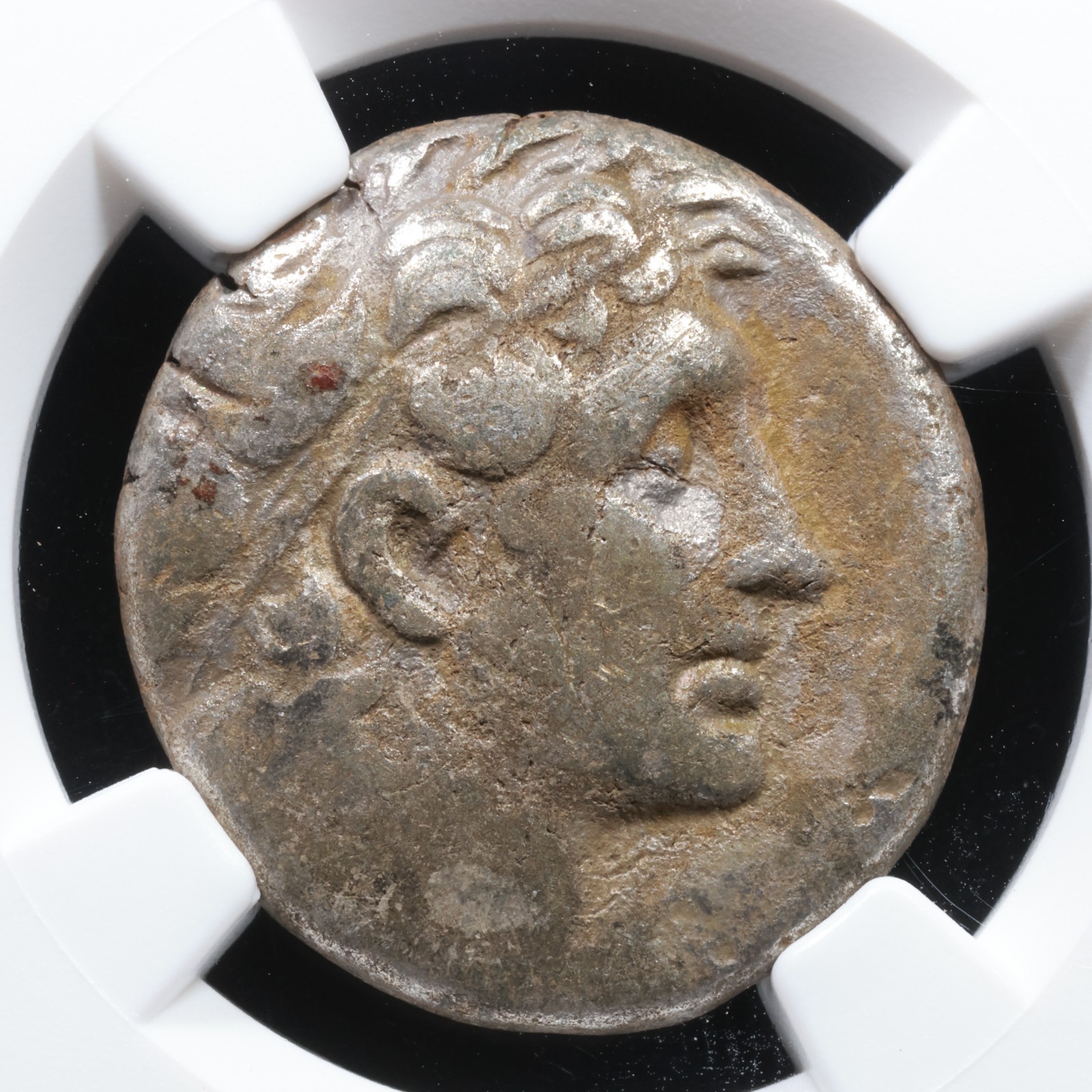 Cleopatra VII BI Tetradrachm Ptolemaic Kingdom Billon (Yr 20) 33/2 BC • NGC Ch F