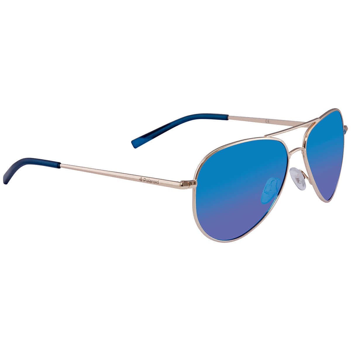 Polaroid Polarized Blue Pilot Unisex Sunglasses PLD 6012/N 0J5G/JY 56