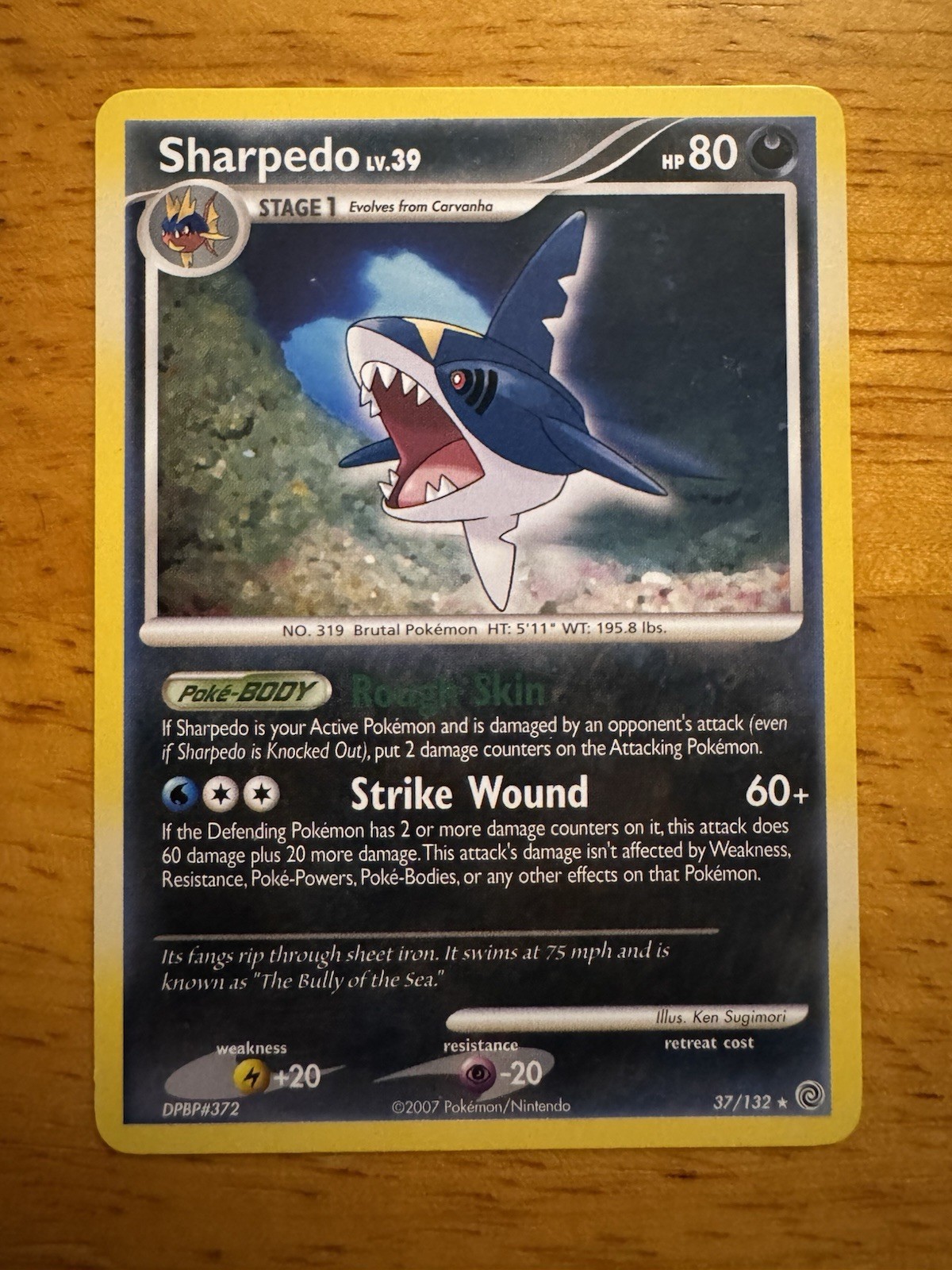 2007 Sharpedo 37/132 - Pokémon 2007 Sharpedo 37/132 - Pokémon