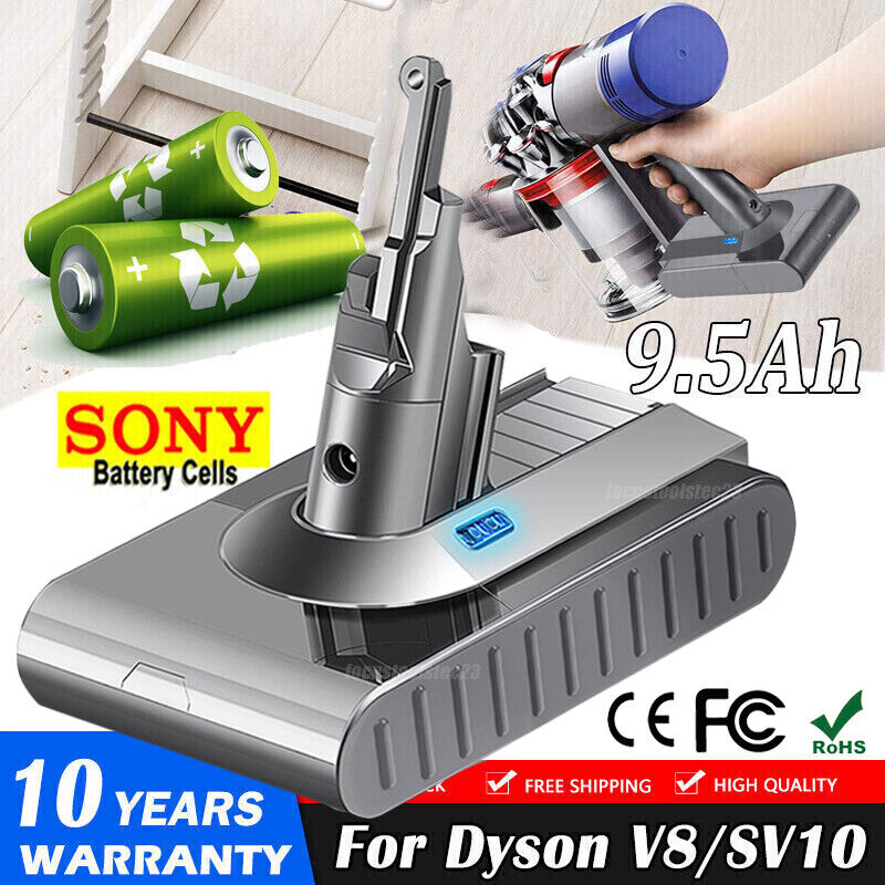 For Dyson V8 Absolute 21.6V 9500mAh Cordless Vacuum Cleaner Li-ion SV10 215681