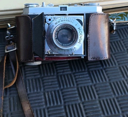 Vintage 1953 Kodak Retina Ia 35mm Folding Camera Schneider Xenar 50mm f2.8 Case