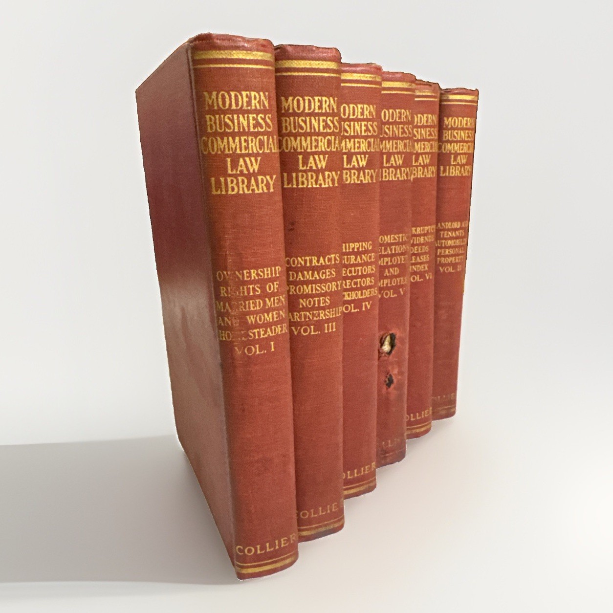 Vintage 1935 Modern Business Commercial Law Library Set 6 Vols P. F. Collier ￼