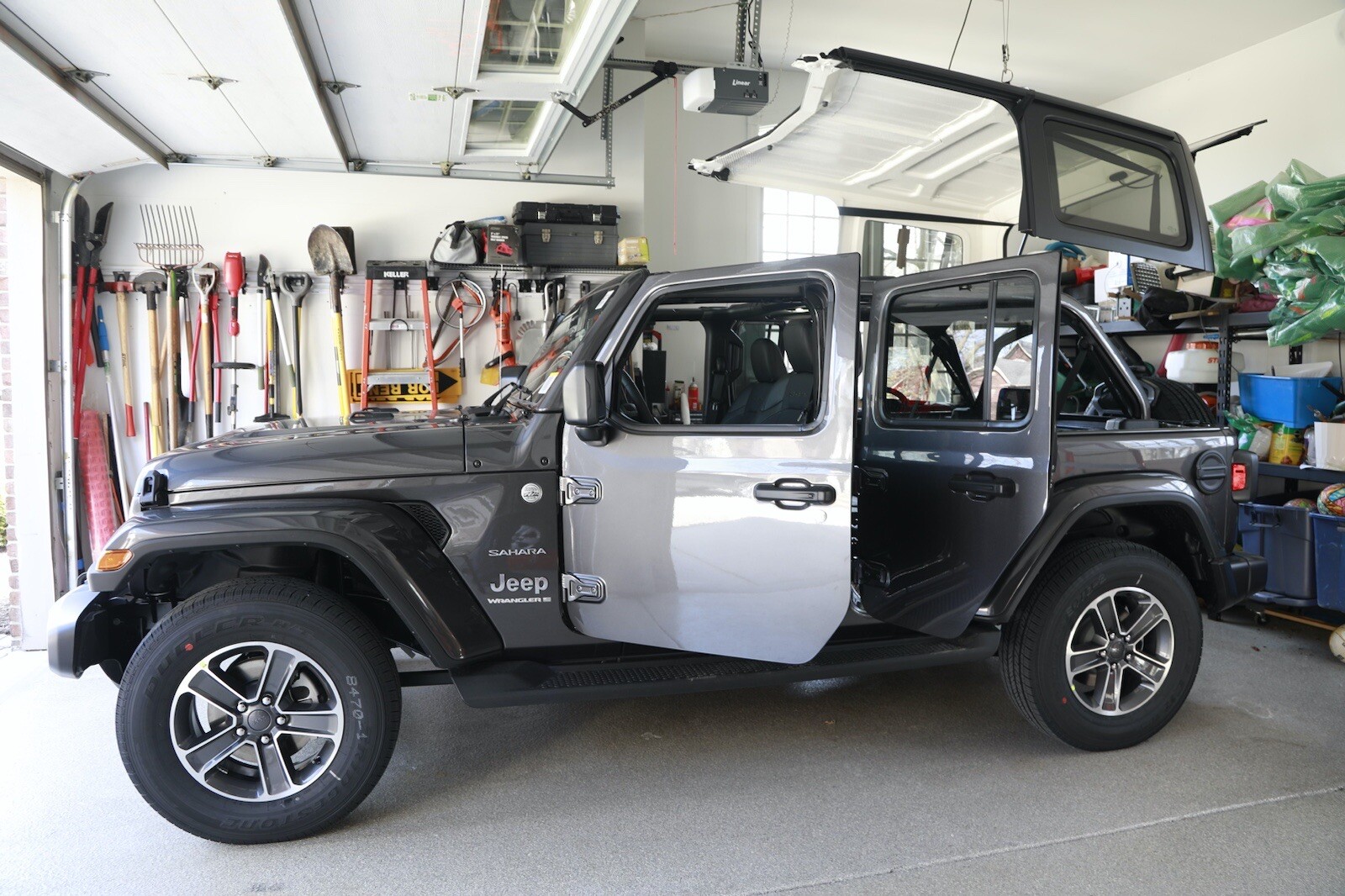Hardtop Hoist, Lift, Removal, Storage for Jeep Wrangler 4 door, Lightweight