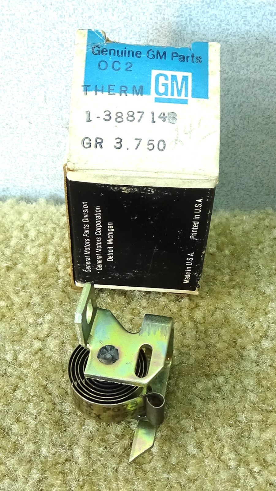 *1965–1970* Chevrolet GM part #3887148 carburetor choke thermostat coil w/box