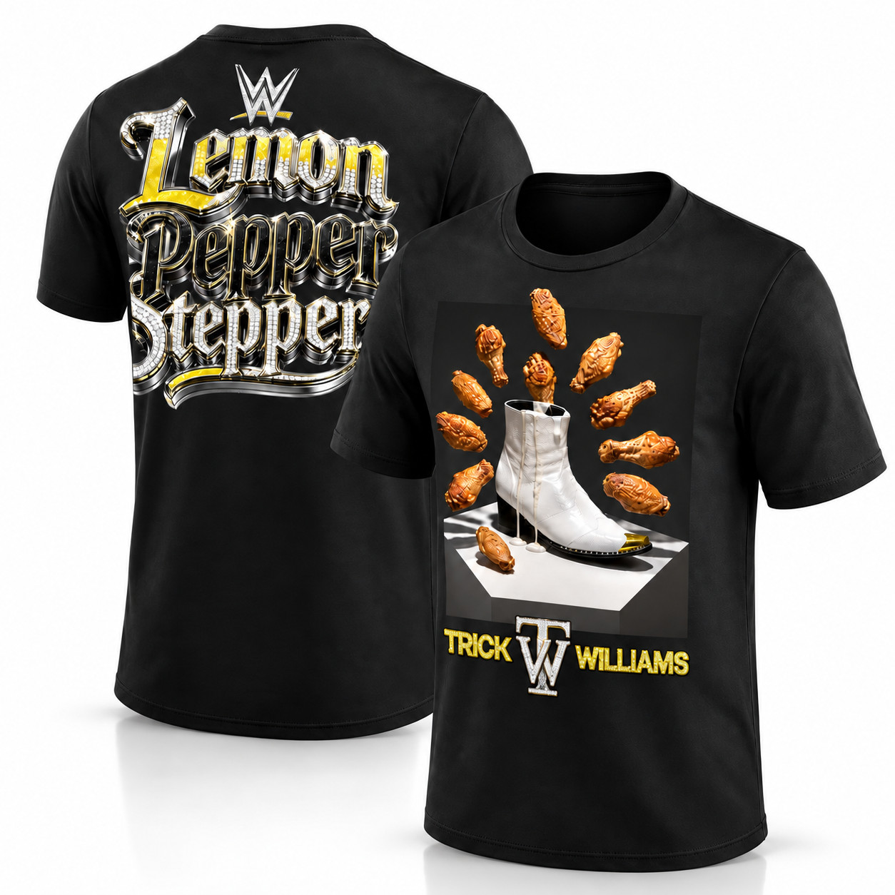 2026 Trick Williams Lemon Pepper Stepper Black Wrestling Graphic T-Shirt 2026 Trick Williams Lemon Pepper Stepper Black Wrestling Graphic T-Shirt
