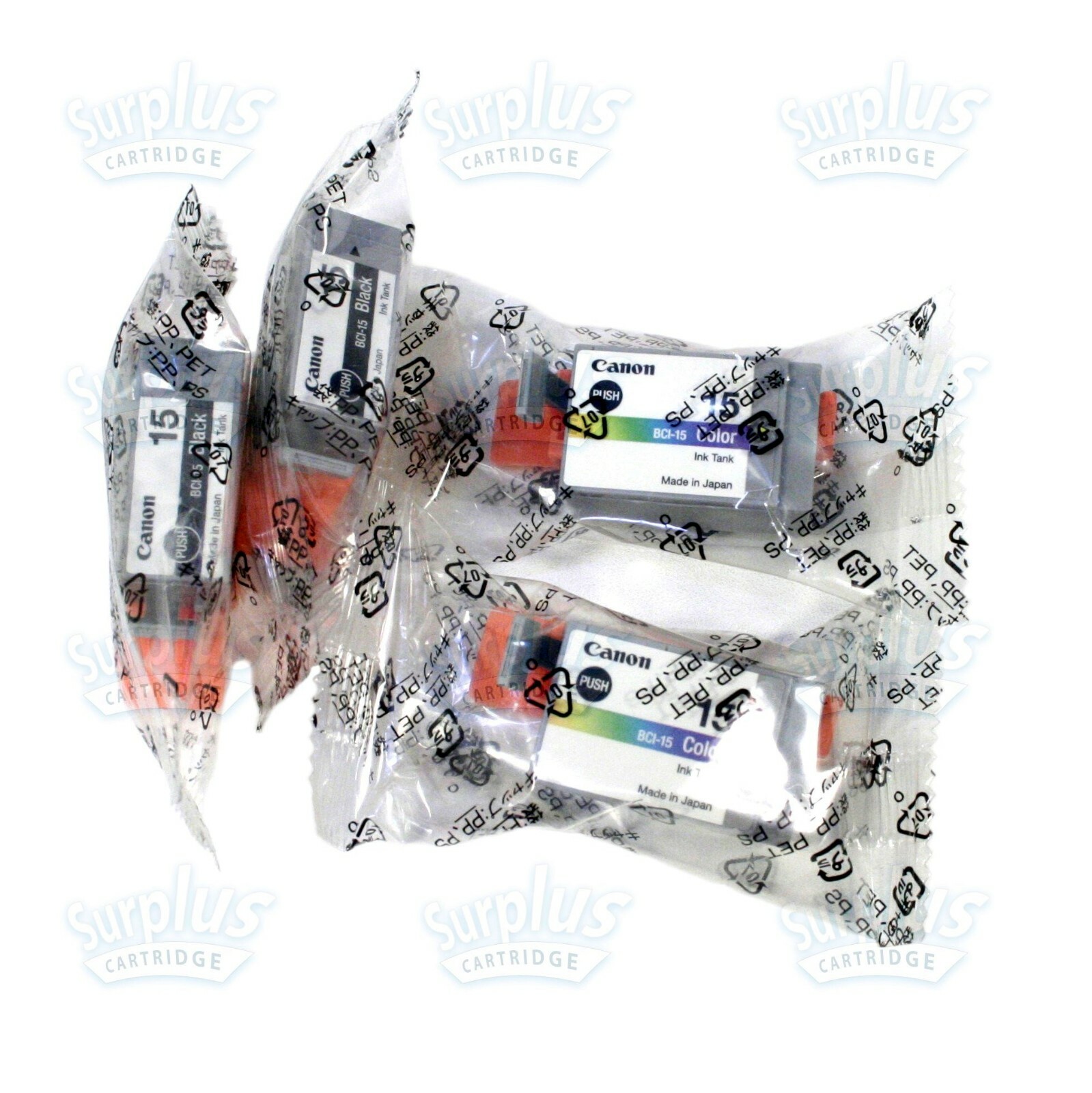 4pk Genuine Canon BCI-15 Black/Color Ink Cartridge 8191A003 PIXUS 50i i80 PC70 4pk Genuine Canon BCI-15 Black/Color Ink Cartridge 8191A003 PIXUS 50i i80 PC70