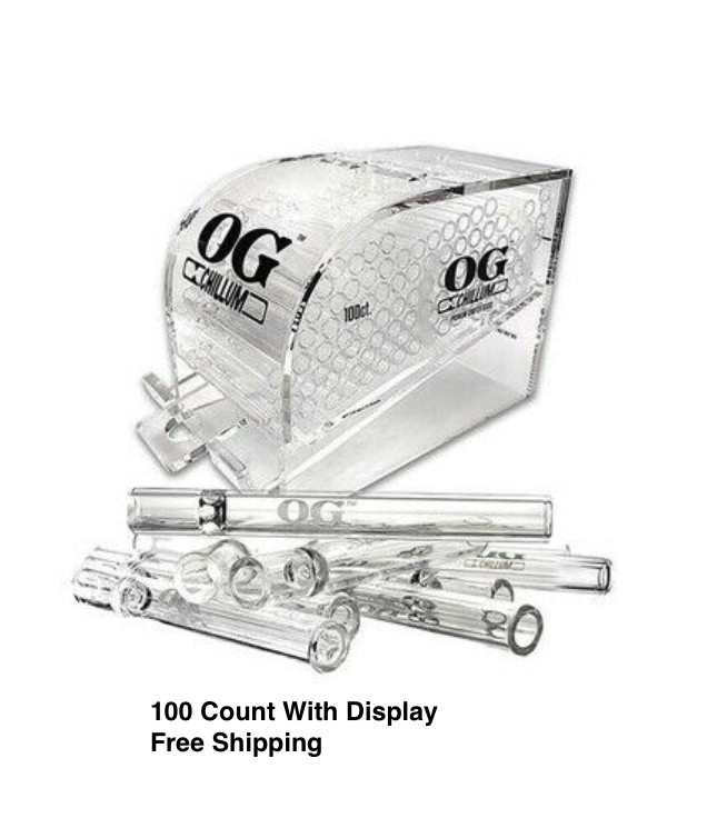 The Original OG Chillum One Hitter Display 100CT Made In USA -Free Shipping The Original OG Chillum One Hitter Display 100CT Made In USA -Free Shipping