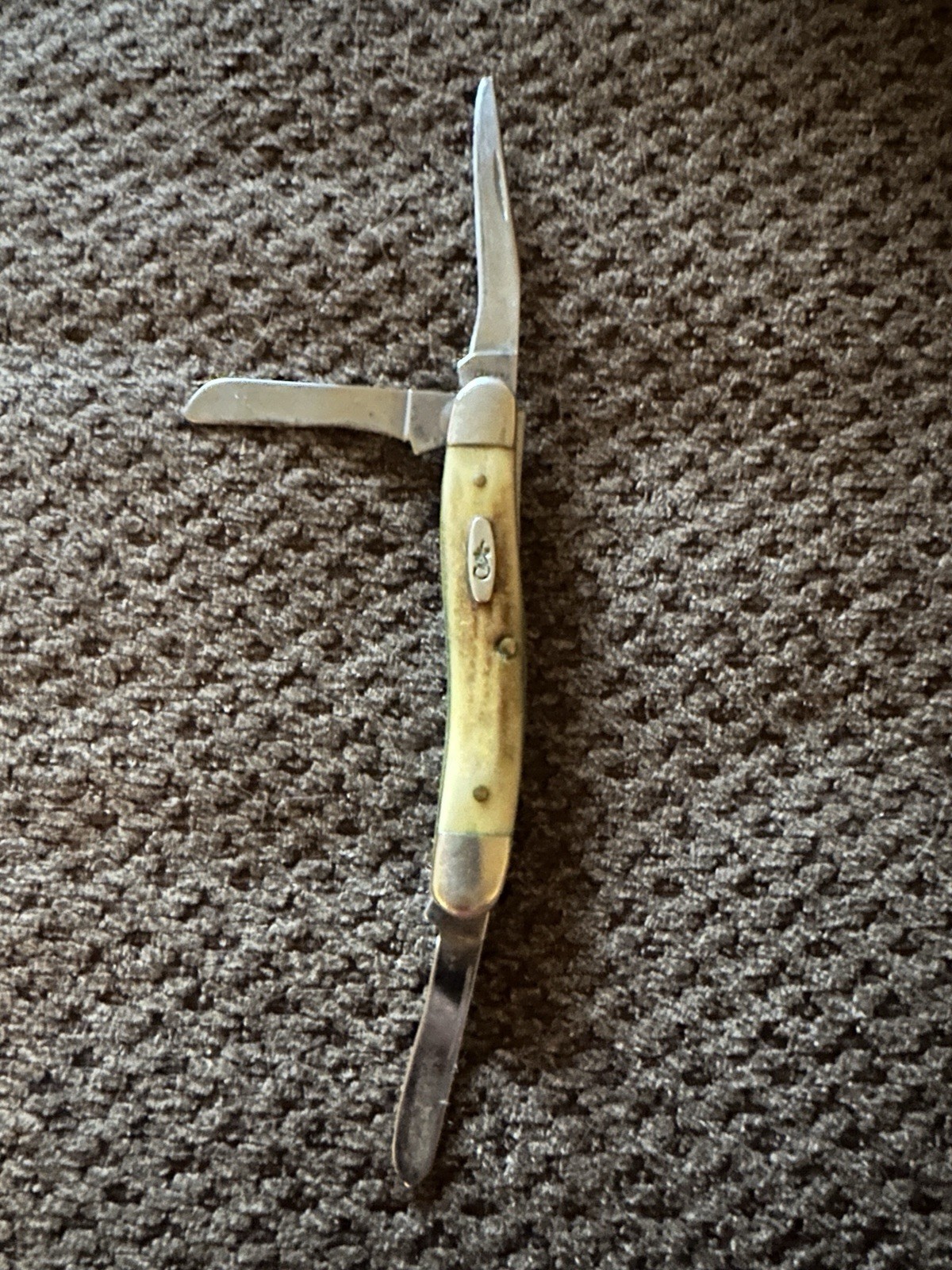 Vintage Case XX 5318 SS Stag Medium Stockman 3 Blade Pocket Knife 3.5”