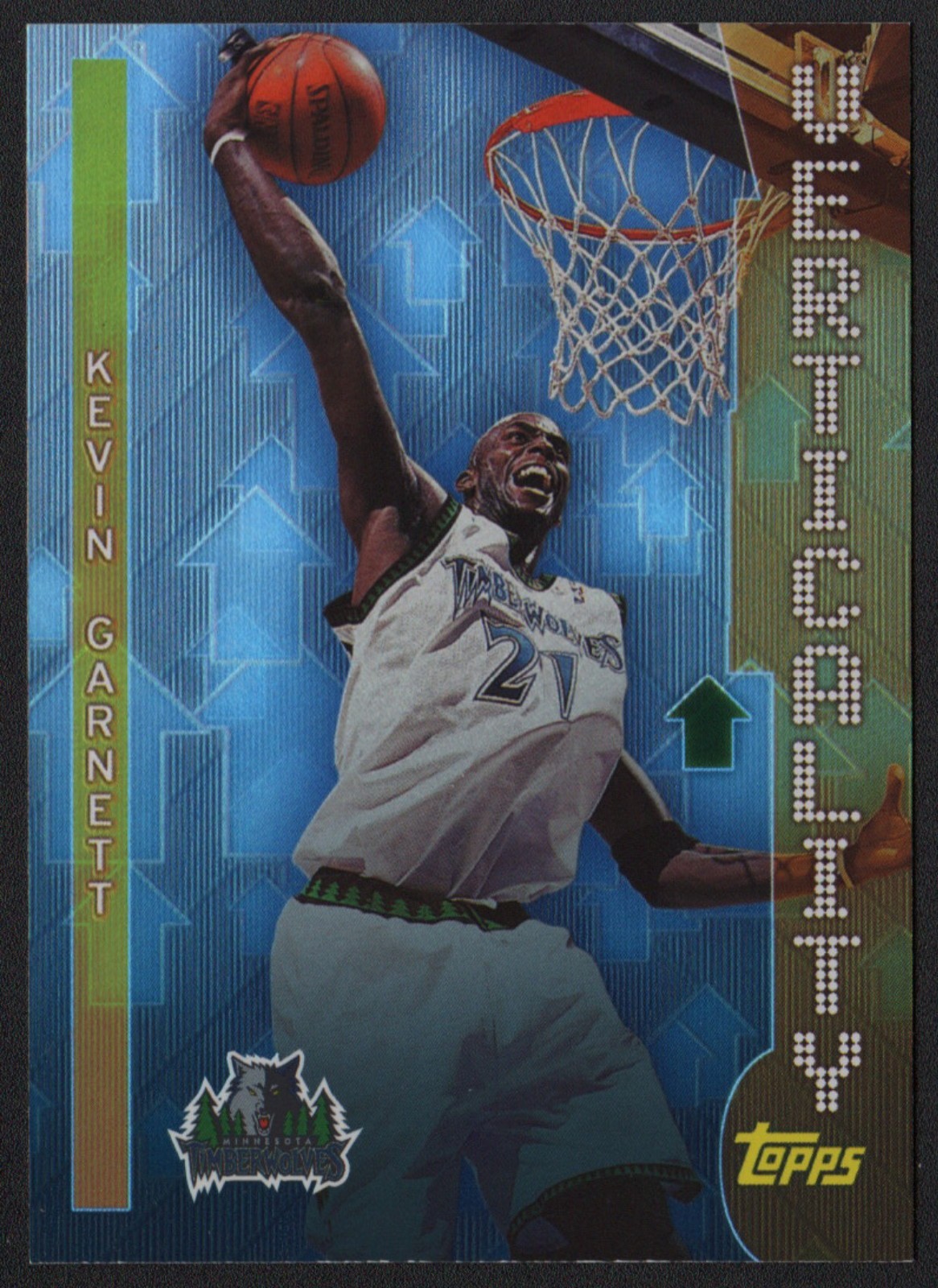 2002-03 Topps Verticality Insert - #V12 Kevin Garnett, Minnesota Timberwolves 2002-03 Topps Verticality Insert - #V12 Kevin Garnett, Minnesota Timberwolves