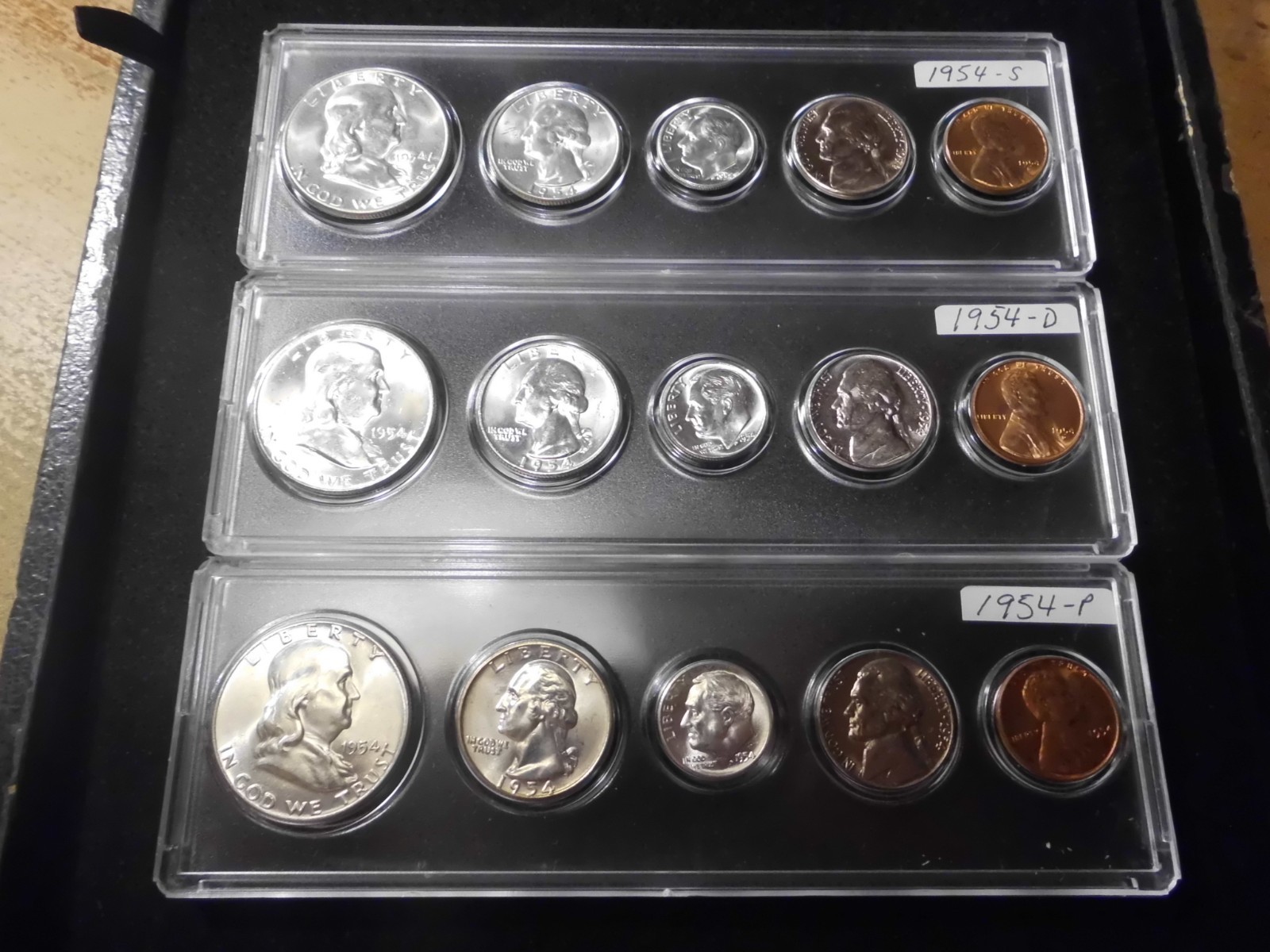 1954 P/D/S GEM-B/U UNCIRCULATED MINT SET - 90% SILVER