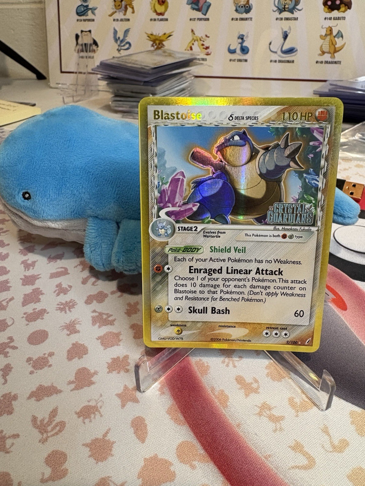 Blastoise (Delta Species) 2/100 EX Crystal Guardians Reverse Holo
