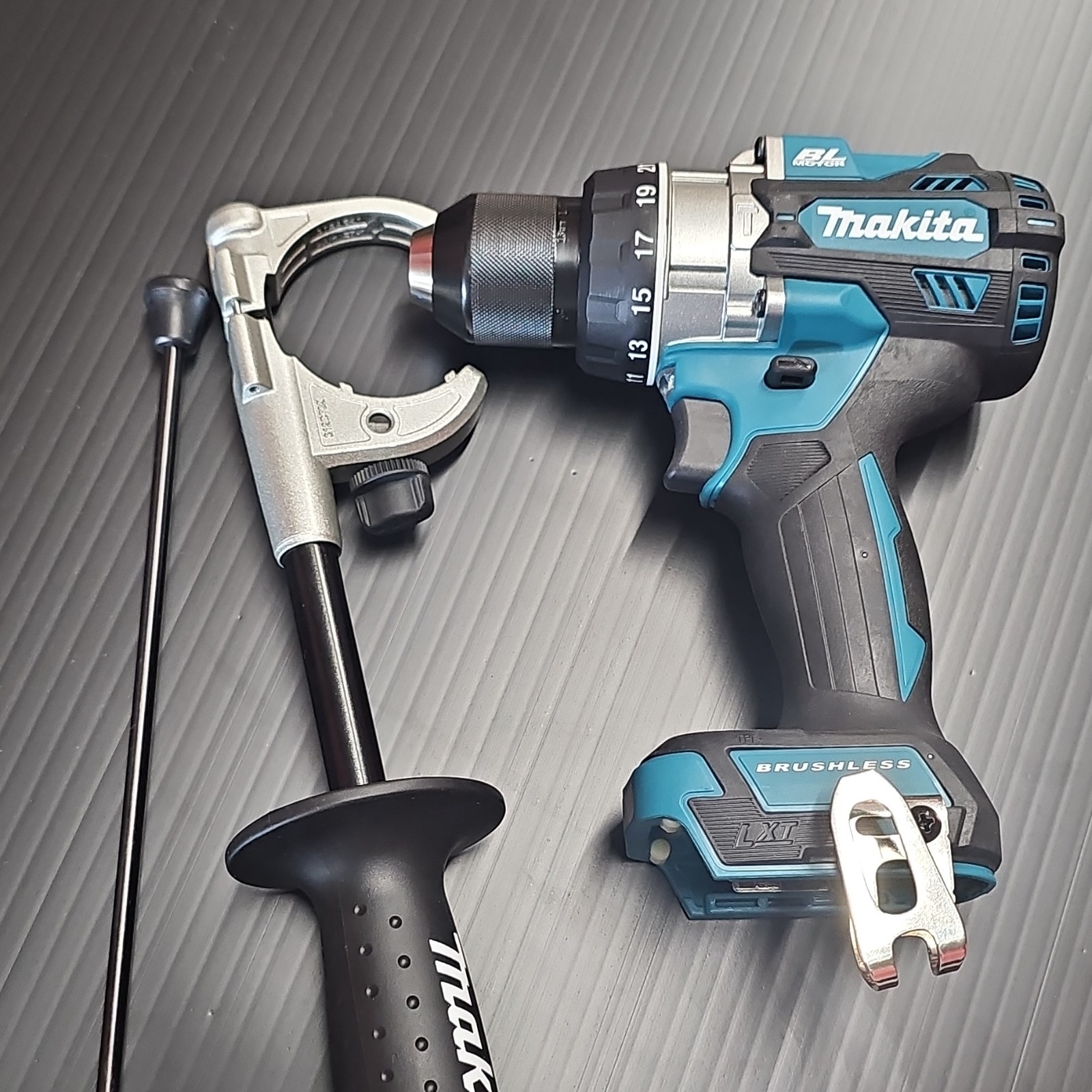 Makita XPH14Z 18v LXT Brushless Cordless Hammer Drill Keyless Chuck Aux Handle Makita XPH14Z 18v LXT Brushless Cordless Hammer Drill Keyless Chuck Aux Handle