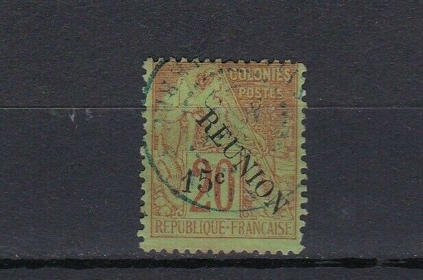 Reunion 1891 YT 30 Issue of 1891 Overprinted