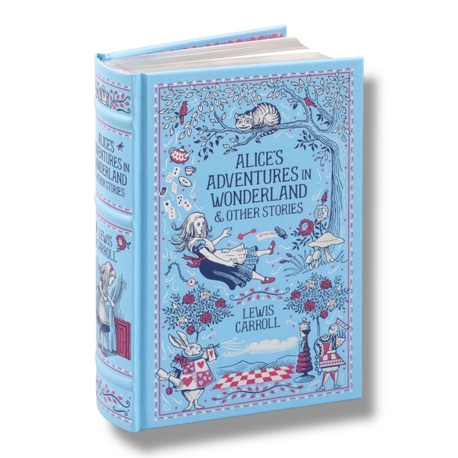 ALICE\'S ADVENTURES IN WONDERLAND Lewis Carroll Leather Bound Deluxe Edition Book