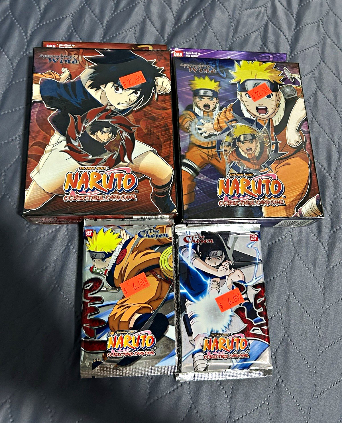 Bandai Naruto CCG The Chosen English Booster Box Lot of 2 New Factory Sealed Bandai Naruto CCG The Chosen English Booster Box Lot of 2 New Factory Sealed