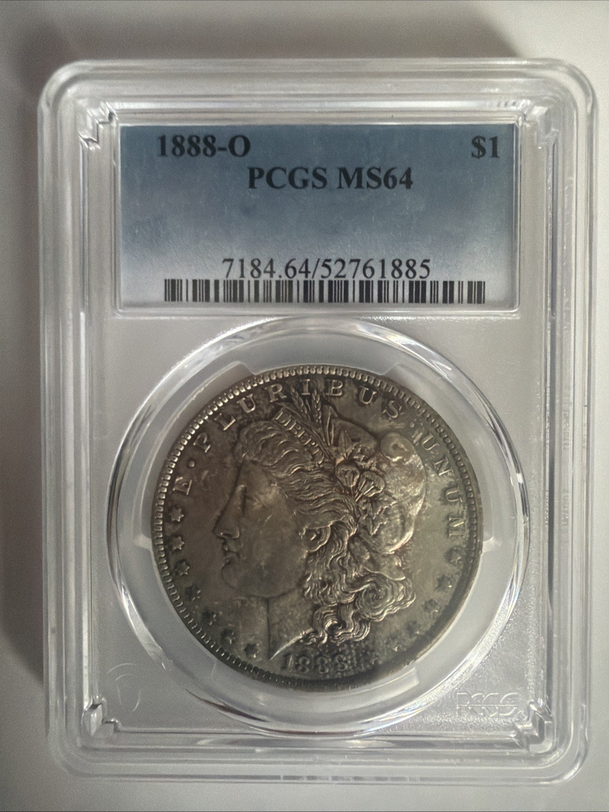 BU 1888-O Morgan Silver Dollar PCGS MS64 Rainbow Toned WSCEM BU 1888-O Morgan Silver Dollar PCGS MS64 Rainbow Toned WSCEM