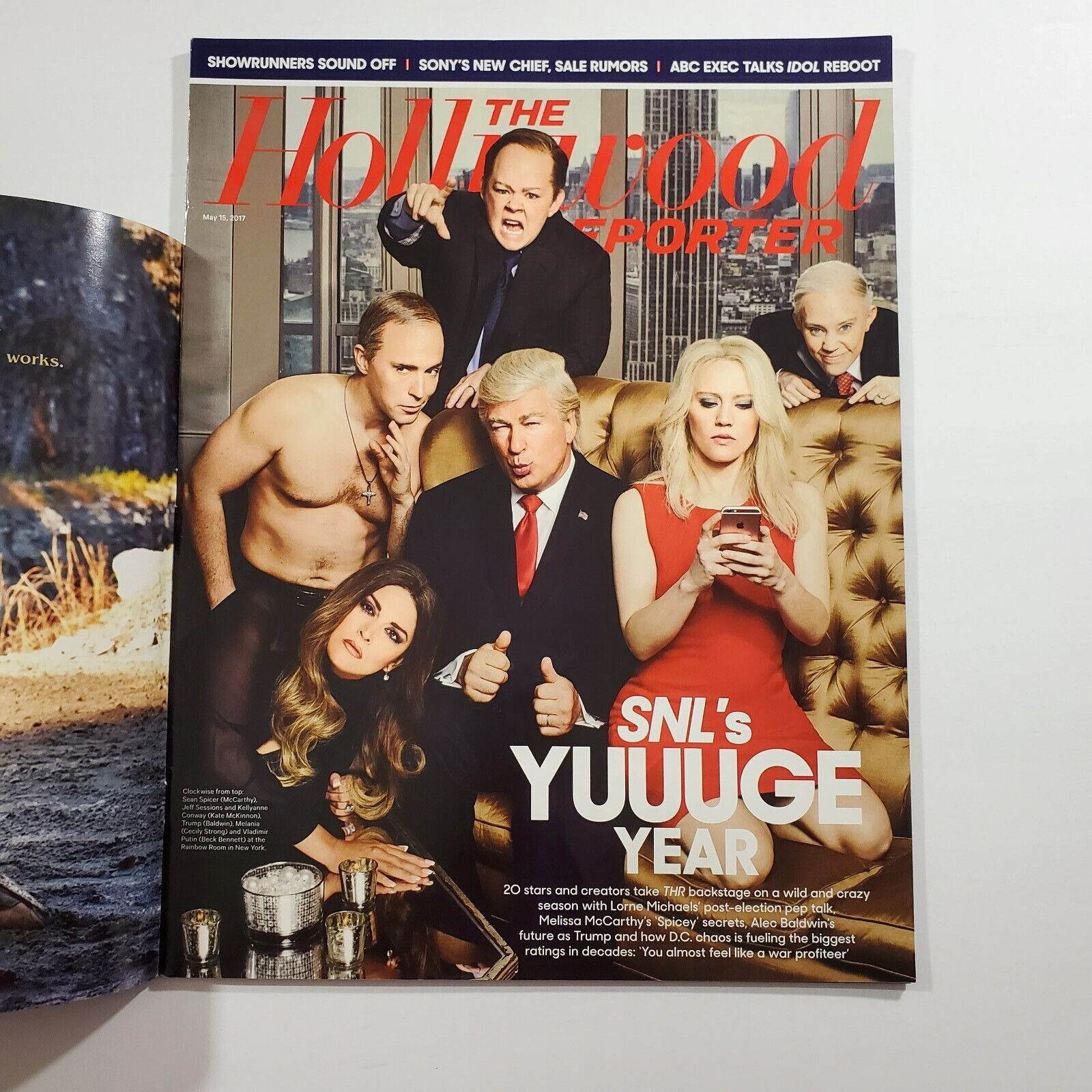 SNL Trump Hollywood Reporter May 2017 Baldwin McCarthy Tyler Perry Robert Mills