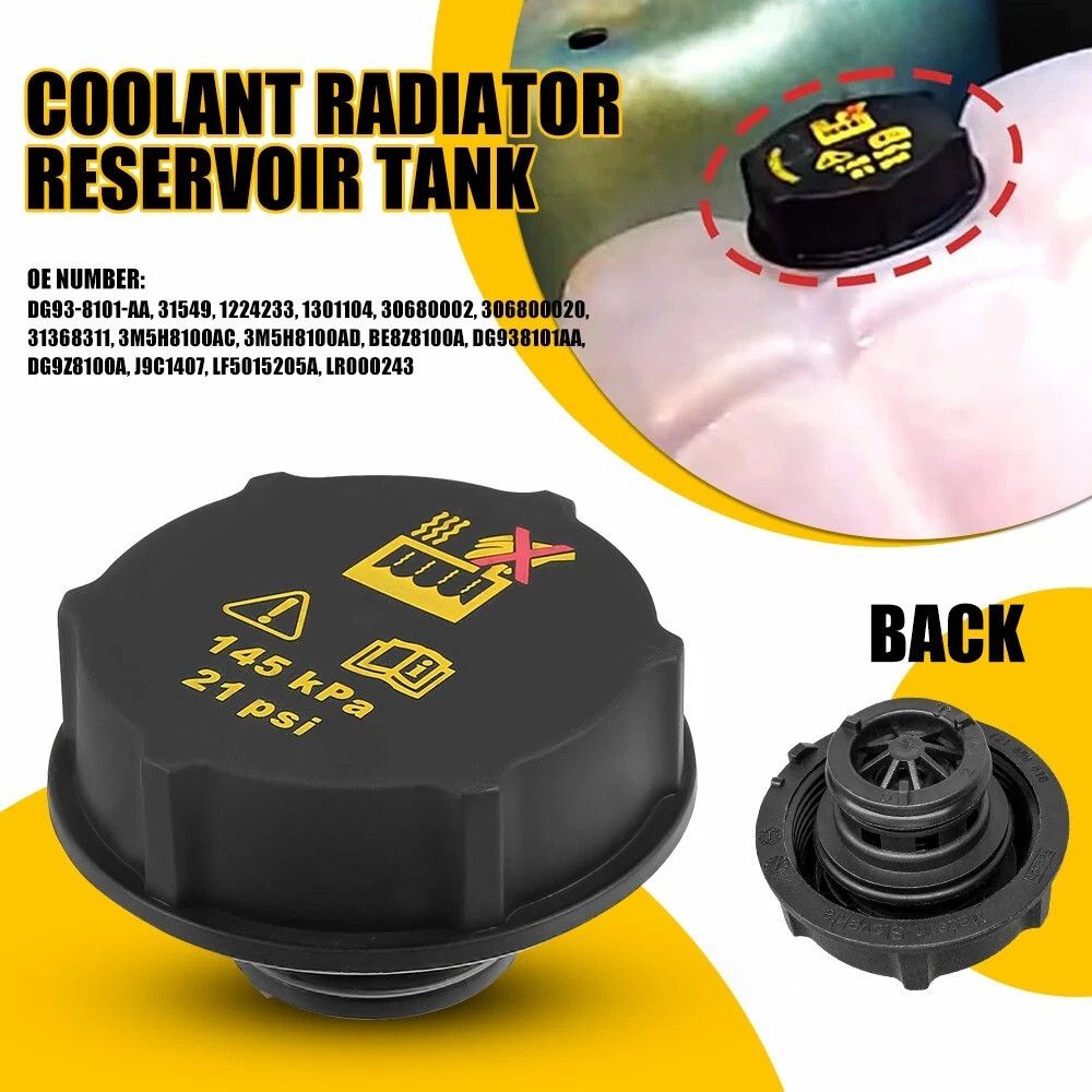 DG93-8101-AA Radiator Overflow Coolant Cap For Ford Volvo Land Rover Lincoln