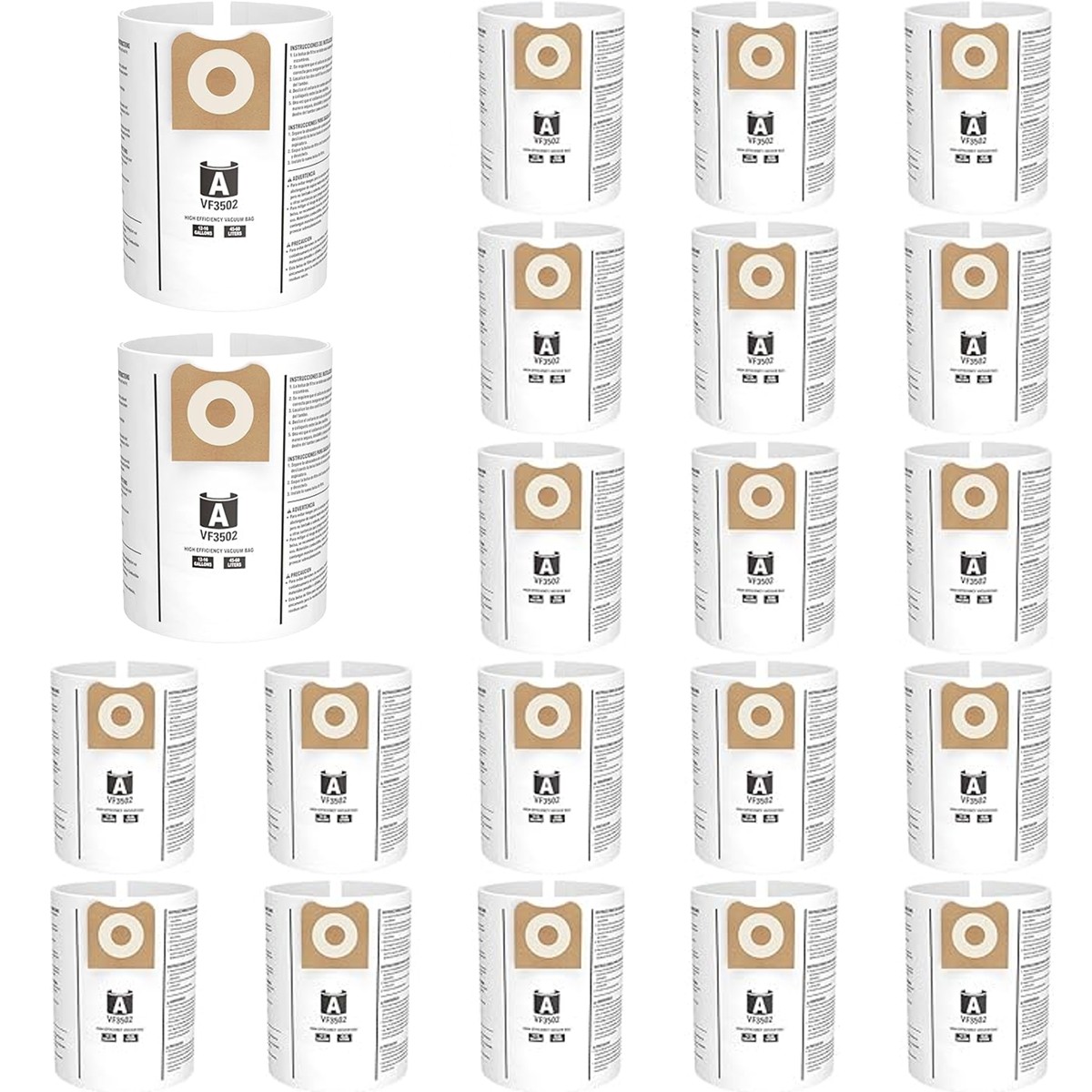 For Ridgid Shop Vac bags 12-16 Gallon, Size A VF3502 Dust Collection Vacuum Bags For Ridgid Shop Vac bags 12-16 Gallon, Size A VF3502 Dust Collection Vacuum Bags
