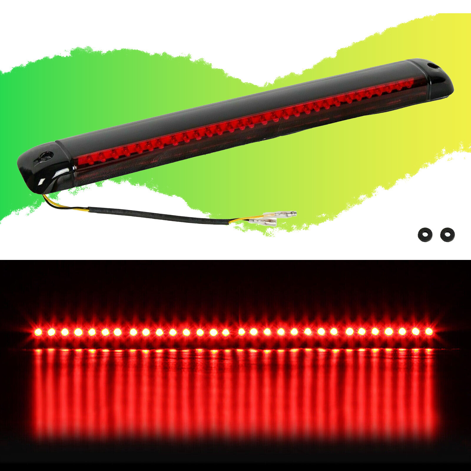 For 1992-2004 Chevy Tahoe Suburban Yukon Red LED 3rd Third Brake Light Tail Lamp