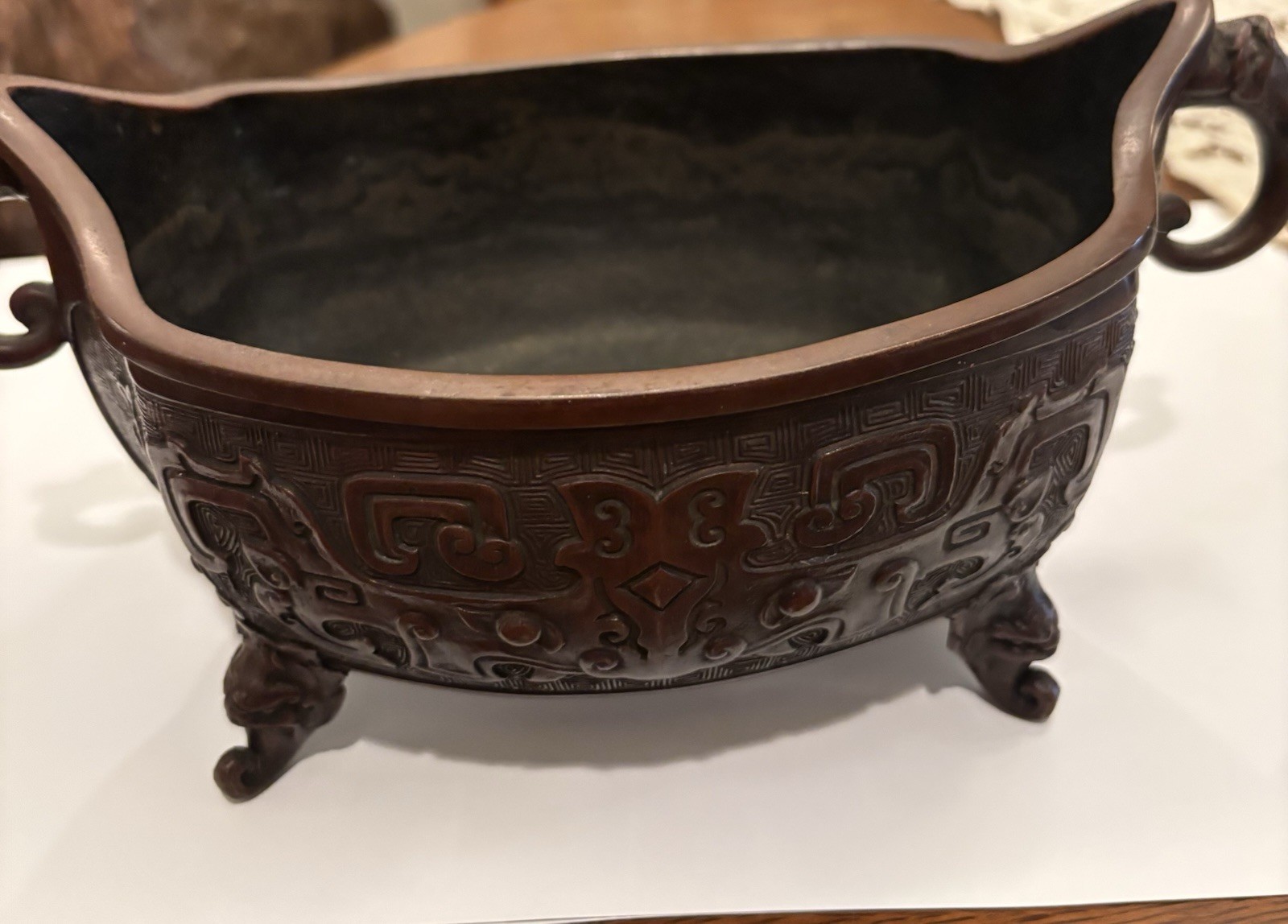 Late 1800's Japanese Bronze Senso Vessel Late 1800's Japanese Bronze Senso Vessel