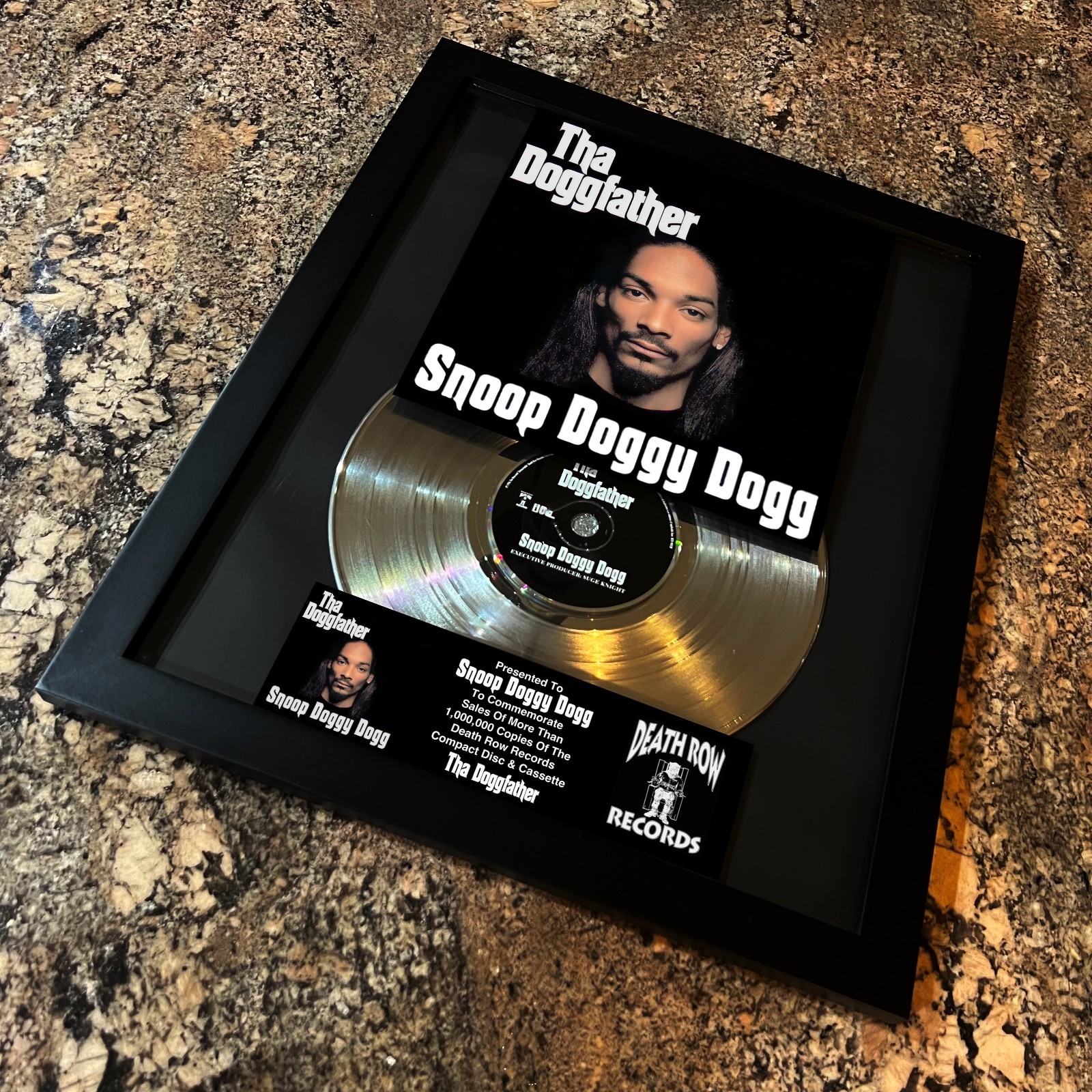 Snoop Doggy Dogg ( Tha Doggfather ) Platinum Music Award Vinyl LP Record CD