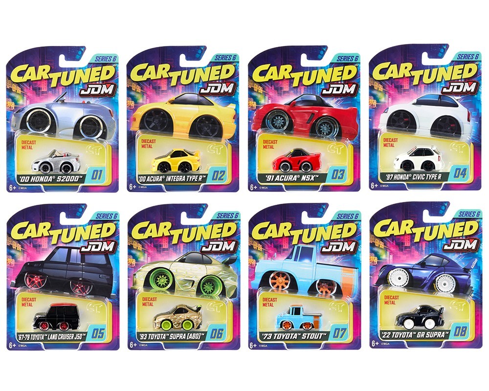 CarTuned 1:64 JDM Tuners Series 6 Assortmen 8 Car Set, 558675-XX5 Factory Sealed
