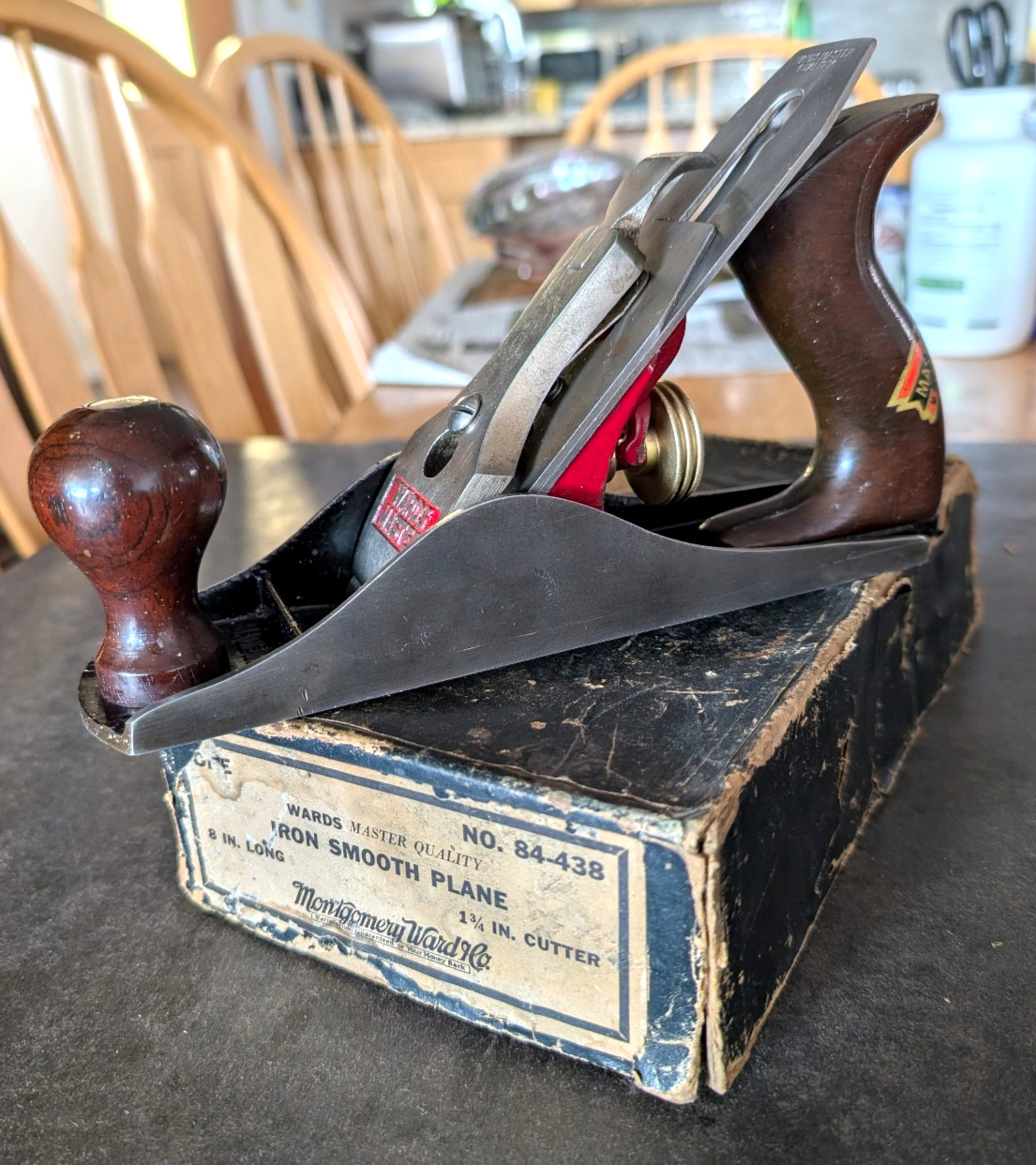 Vintage Wards Master No 3 Plane in Original Box Stunning Rosewood Tote w/ Decal Vintage Wards Master No 3 Plane in Original Box Stunning Rosewood Tote w/ Decal