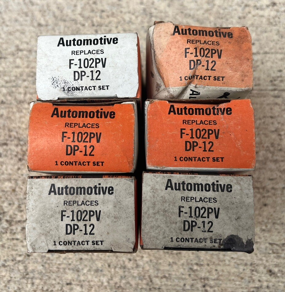 Automotive F-102PV Condenser Contact Set Ignition Points F102PV - LOT OF 5 Automotive F-102PV Condenser Contact Set Ignition Points F102PV - LOT OF 5