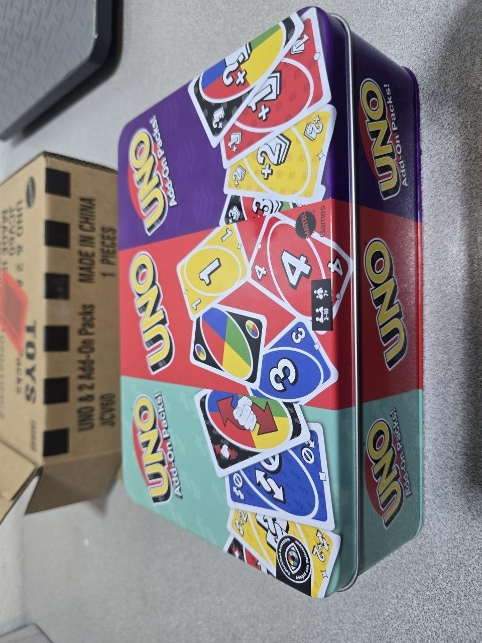 Mattel UNO Add-On Packs Tin JCV60 Mattel UNO Add-On Packs Tin JCV60