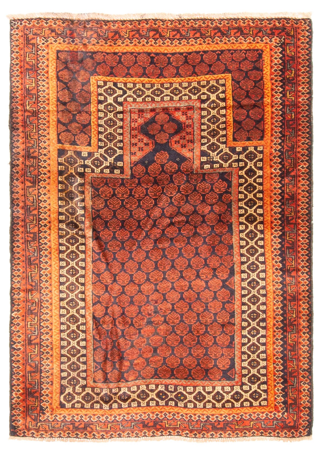 Vintage Hand-Knotted Area Rug 2\'11\