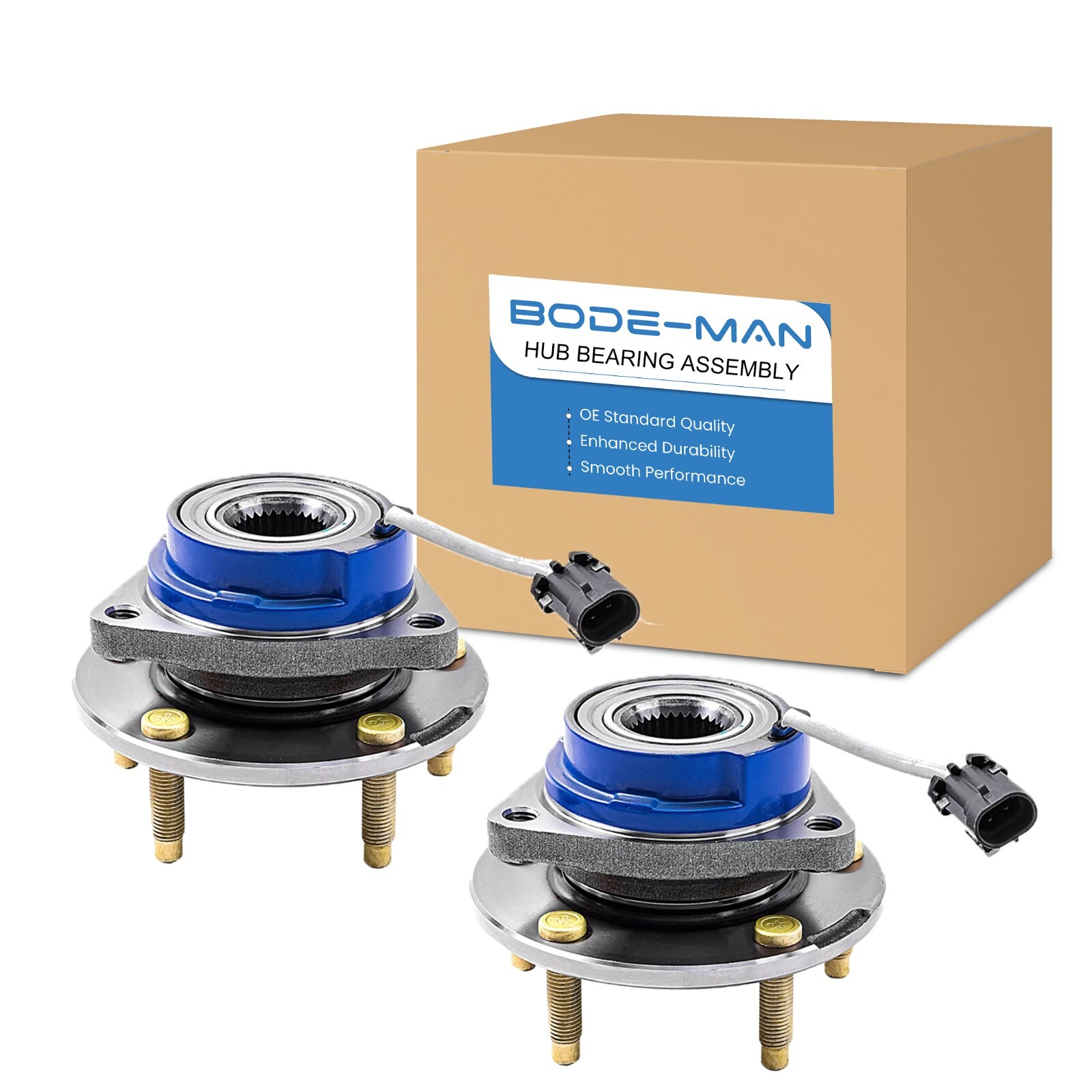 Pair Rear Wheel Hub and Bearing Assembly for 1997-2008 Chevy Corvette XLR w/ ABS