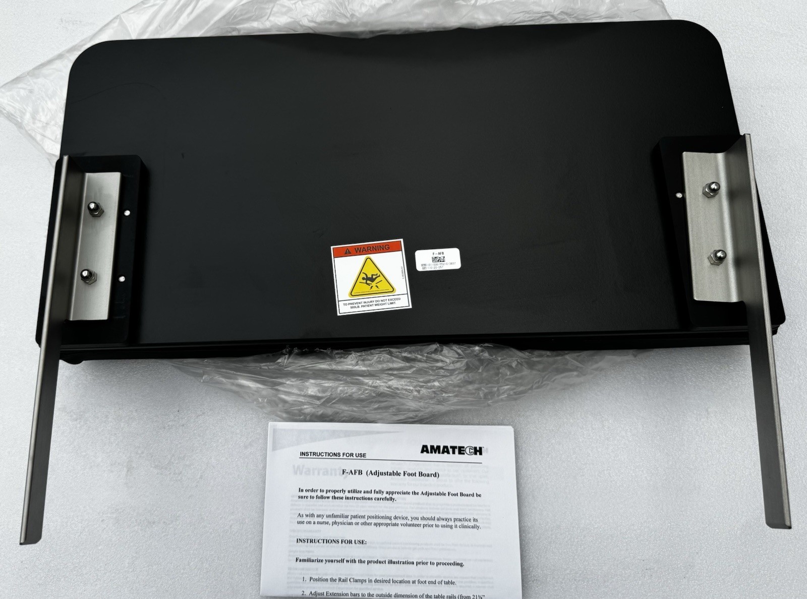 Allen Medical F-AFB Adjustable Footboard PN: 111932 For Medical Table - Amatech