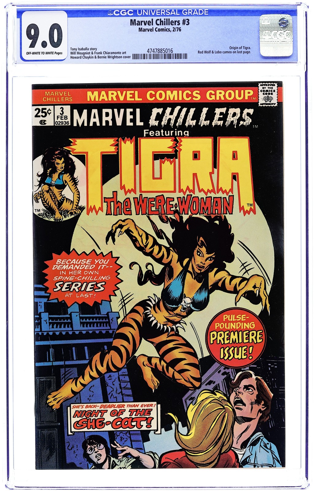 Marvel Chillers #3 CGC 9.0 1976 4747885016