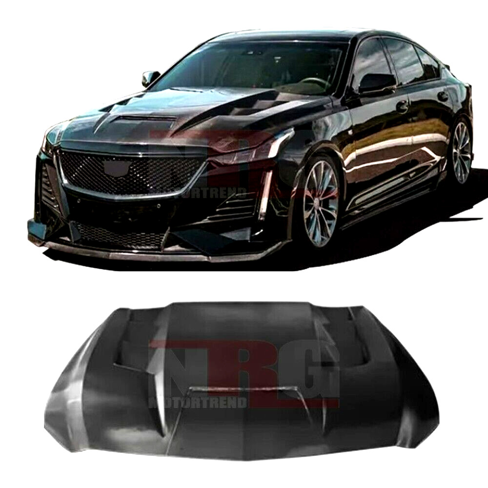 for 2020-2025 Cadillac CT5 TF2 style vented Carbon Fiber Hood