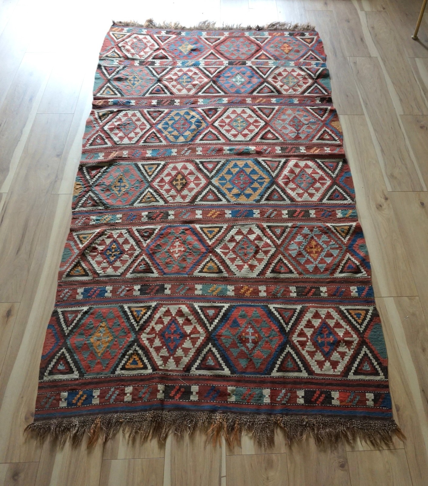 Antique Caucasian Shirvan Kilim Rug 4\'8\ Antique Caucasian Shirvan Kilim Rug 4\'8\