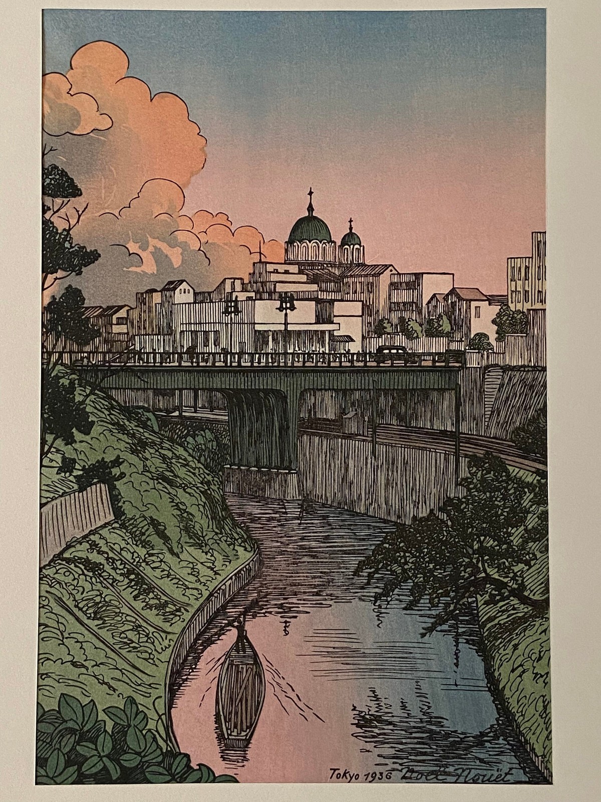 Japanese Ukiyoe, Shin-Hanga, Woodblock print, Noel Nouet, 