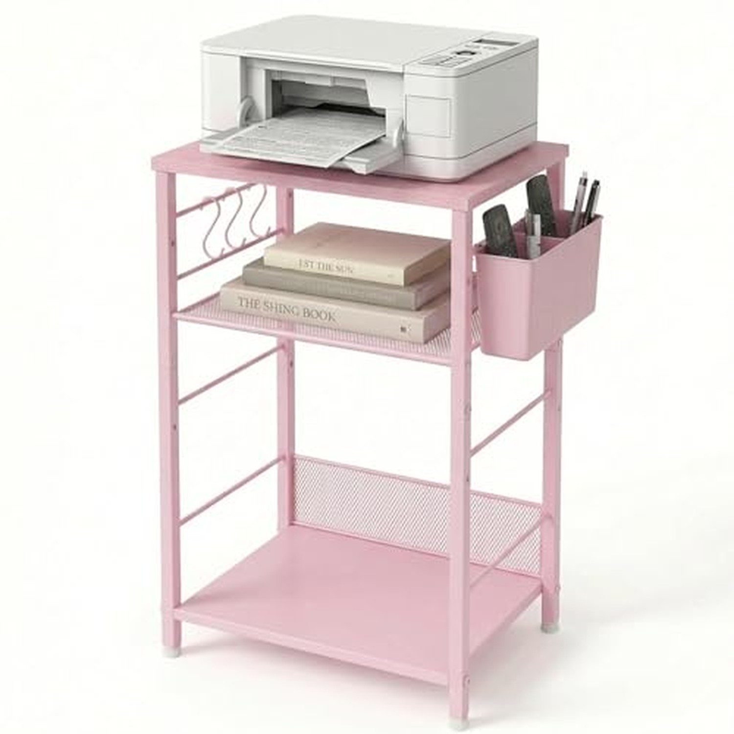 ECOLOVI Small 3 Tier Printer Stand for Under Desk, Height Adjustable Shelf Pr... ECOLOVI Small 3 Tier Printer Stand for Under Desk, Height Adjustable Shelf Pr...