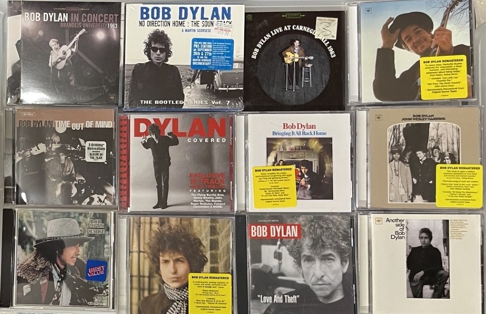 BOB DYLAN CD LOT - DESIRE/BLONDE ON/ANOTHER SIDE OF/NO DIRECTION HOME/IN CONCERT