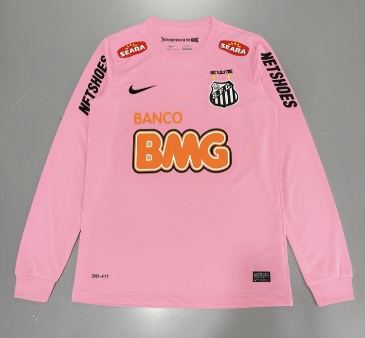 2012-2013 Retro Santos Fc Long Sleeve Jersey Size M 2012-2013 Retro Santos Fc Long Sleeve Jersey Size M