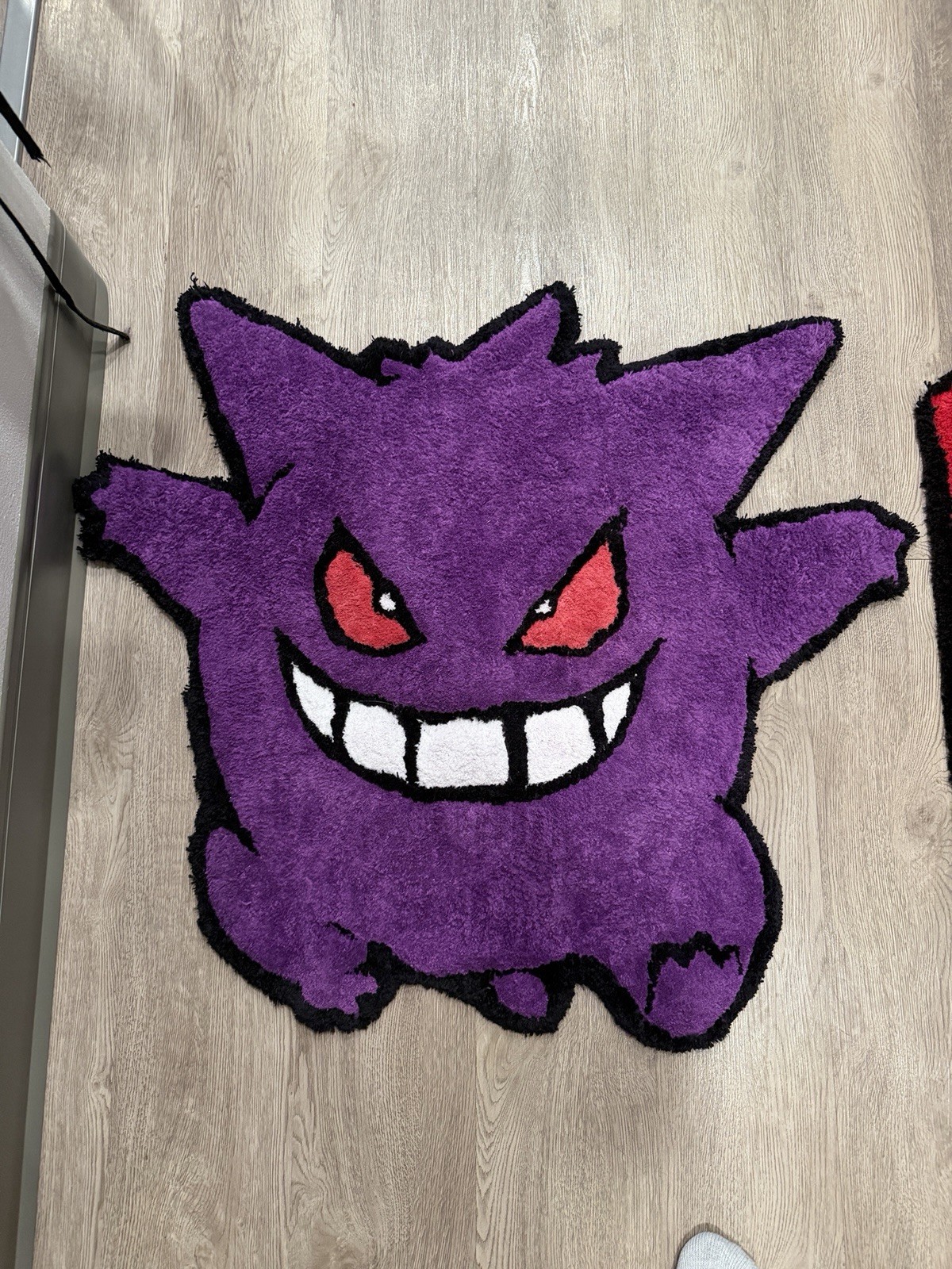 Custom Tufted And Carved Gengar Rug 100% Cotton Very Soft Hand Made In USA Custom Tufted And Carved Gengar Rug 100% Cotton Very Soft Hand Made In USA