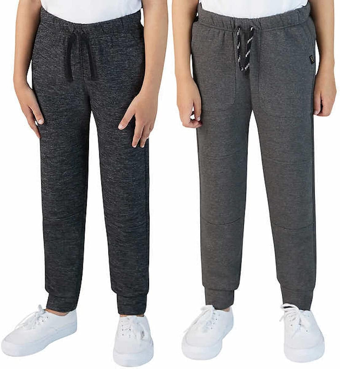 LEE Youth Boy's 2-Pack Jogger Pants Rugged Knee (Grey/Black, M 10/12) NWT LEE Youth Boy's 2-Pack Jogger Pants Rugged Knee (Grey/Black, M 10/12) NWT