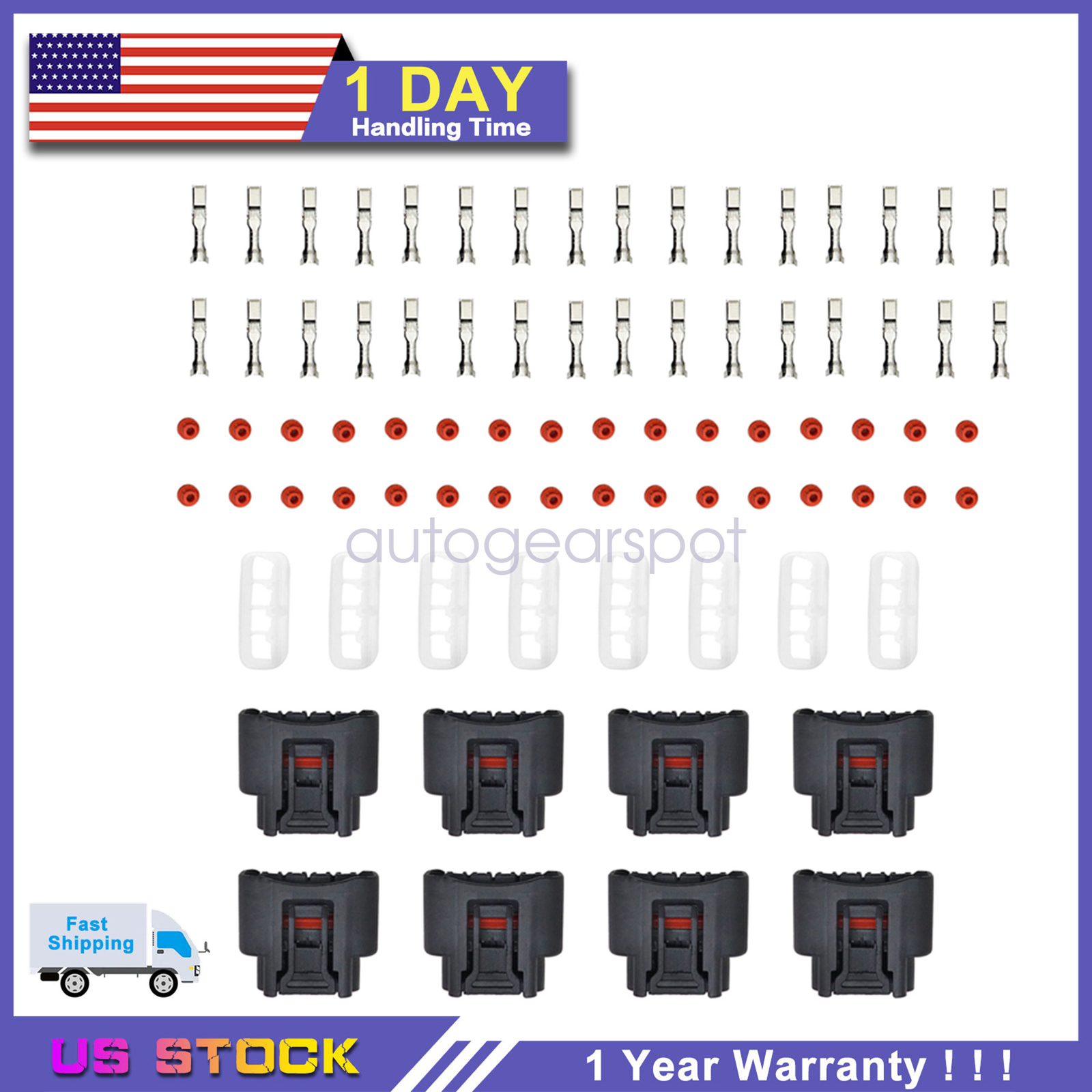 8PCS Ignition Coil Plug Connector Harness For Toyota Lexus Camry 90980-11885