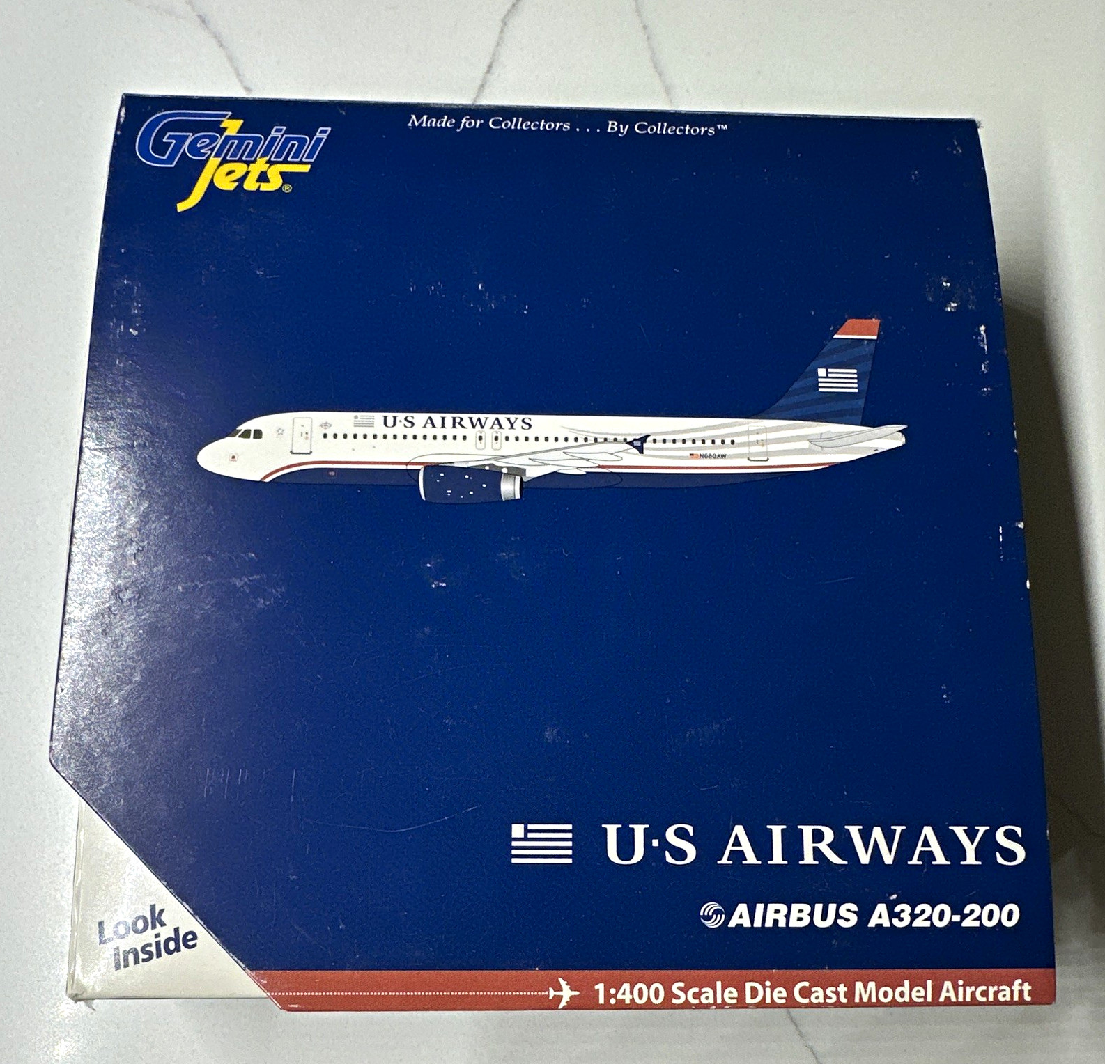 Gemini Jets 1:400 US Airways Airbus A320-200 N680AW GJUSA876