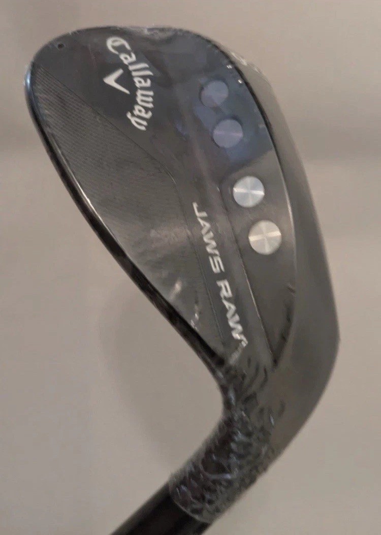 RARE new Callaway Jaws Raw Black Plasma Wedge 56* loft 12* bounce KBS 85 RARE new Callaway Jaws Raw Black Plasma Wedge 56* loft 12* bounce KBS 85