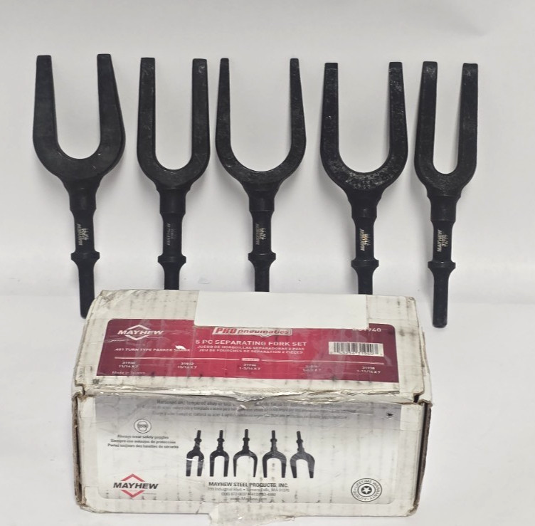 MAYHEW STEEL PRODUCTS 31940 5PCS SEPARATING FORK SET MAYHEW STEEL PRODUCTS 31940 5PCS SEPARATING FORK SET