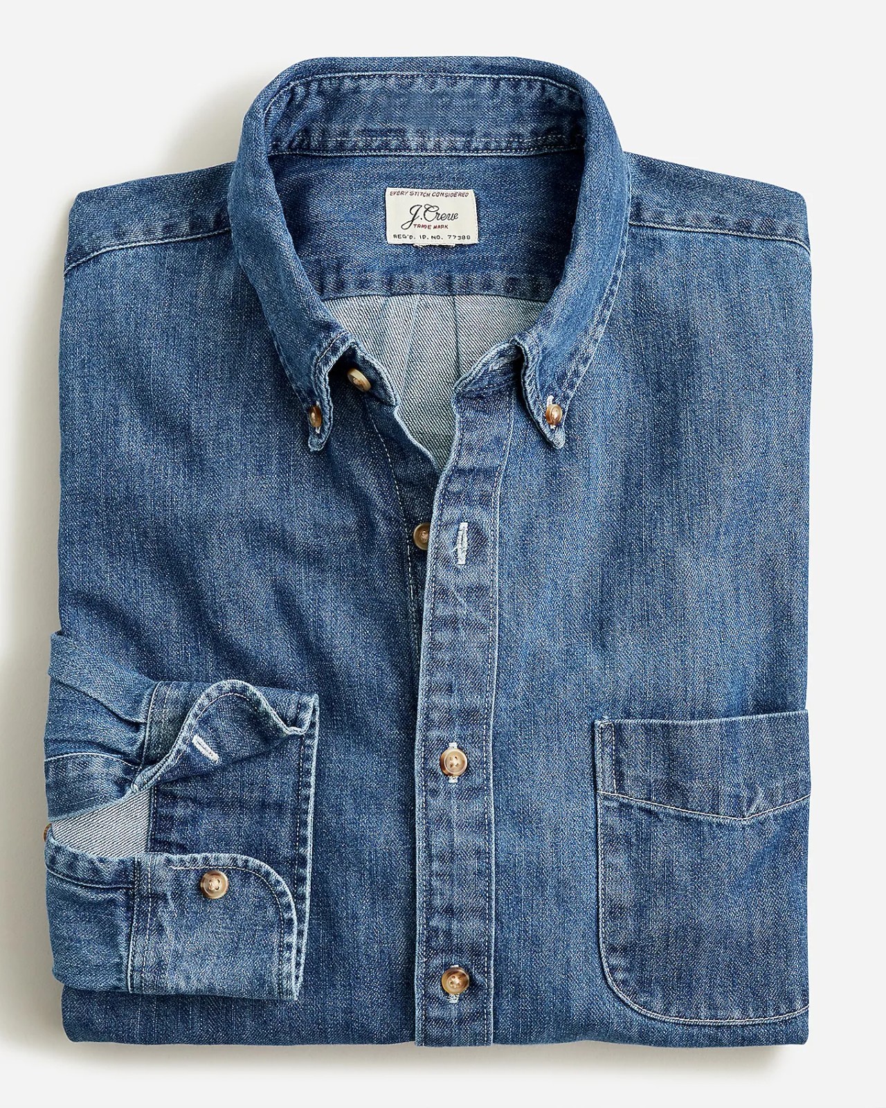 NEW J.Crew Midweight Denim Collared Workshirt in Dark Wash - Overshirt Sz XL NEW J.Crew Midweight Denim Collared Workshirt in Dark Wash - Overshirt Sz XL