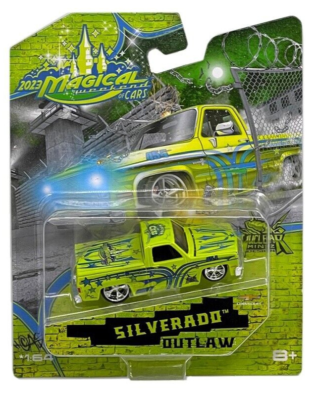 Maisto 1:64 2023 Magical Weekend Cars Exclusive 1987 Chevrolet Silverado Outlaw Maisto 1:64 2023 Magical Weekend Cars Exclusive 1987 Chevrolet Silverado Outlaw
